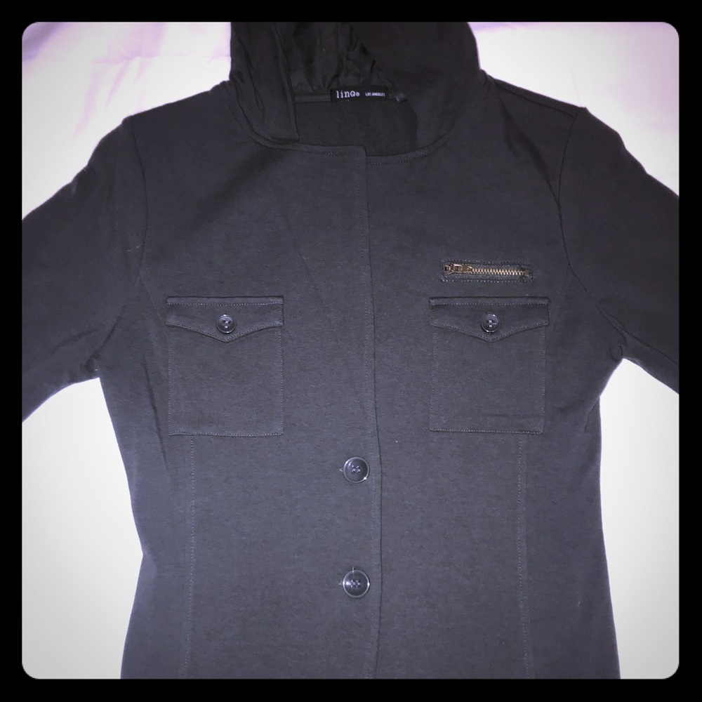 NWOT. Dressy Button up Cardigan/Hoodie.